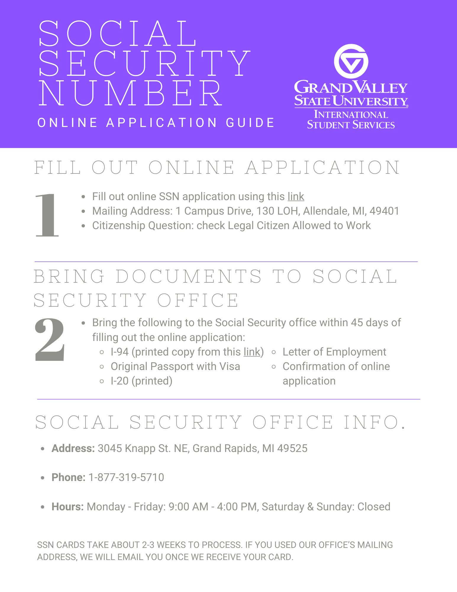 F23 Social Security Application Guide